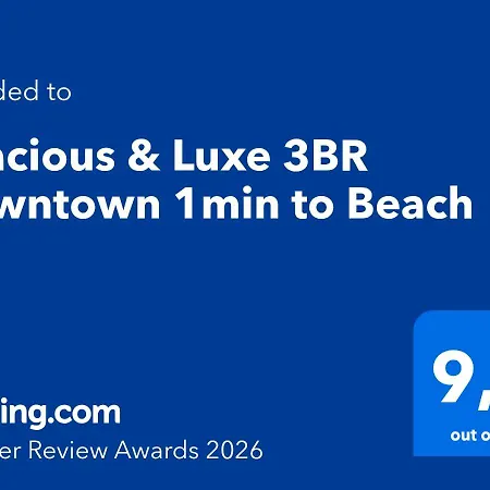 Spacious & Luxe 3br Downtown 1min To 公寓 *